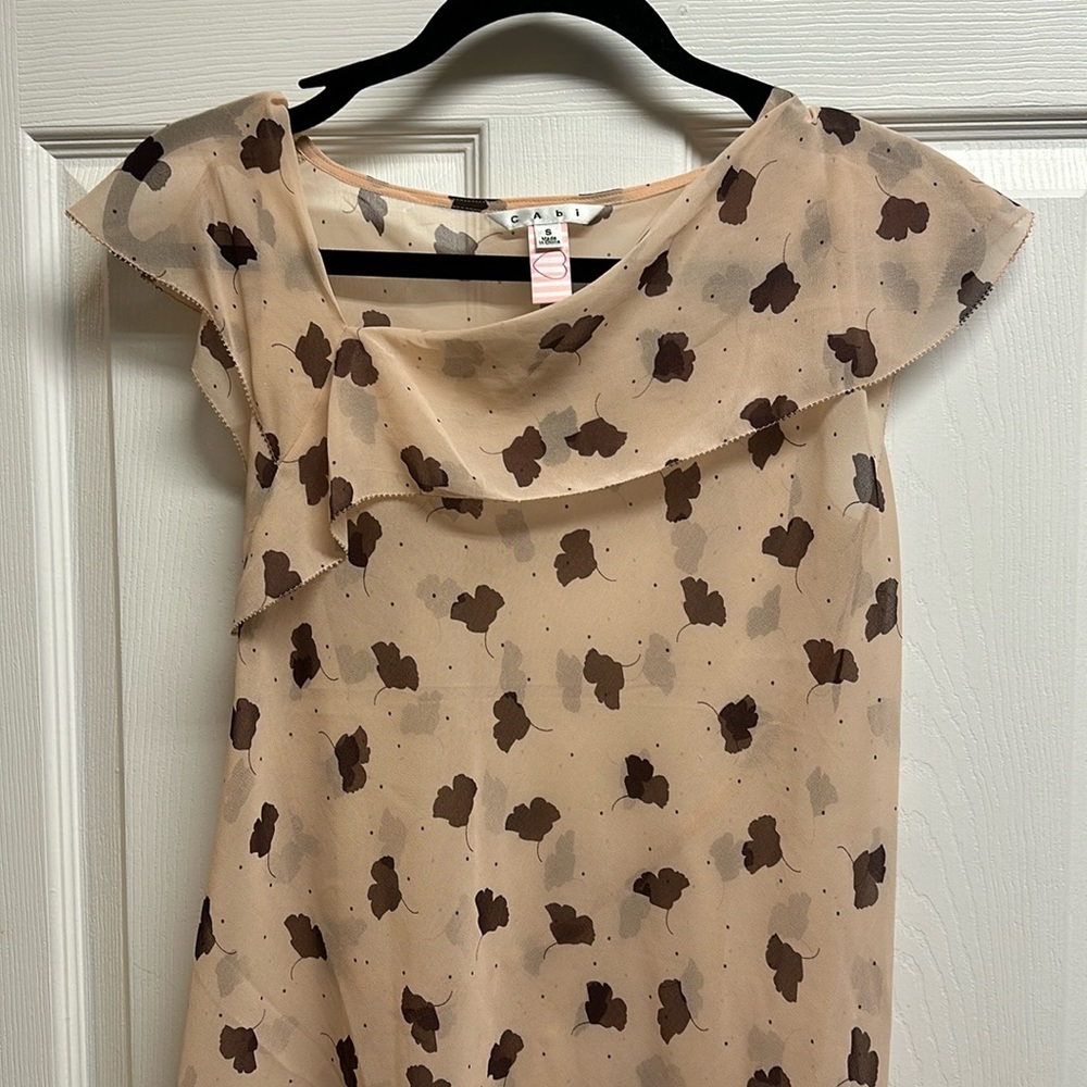 CABI Playful Me Ruffle Neck Blouse